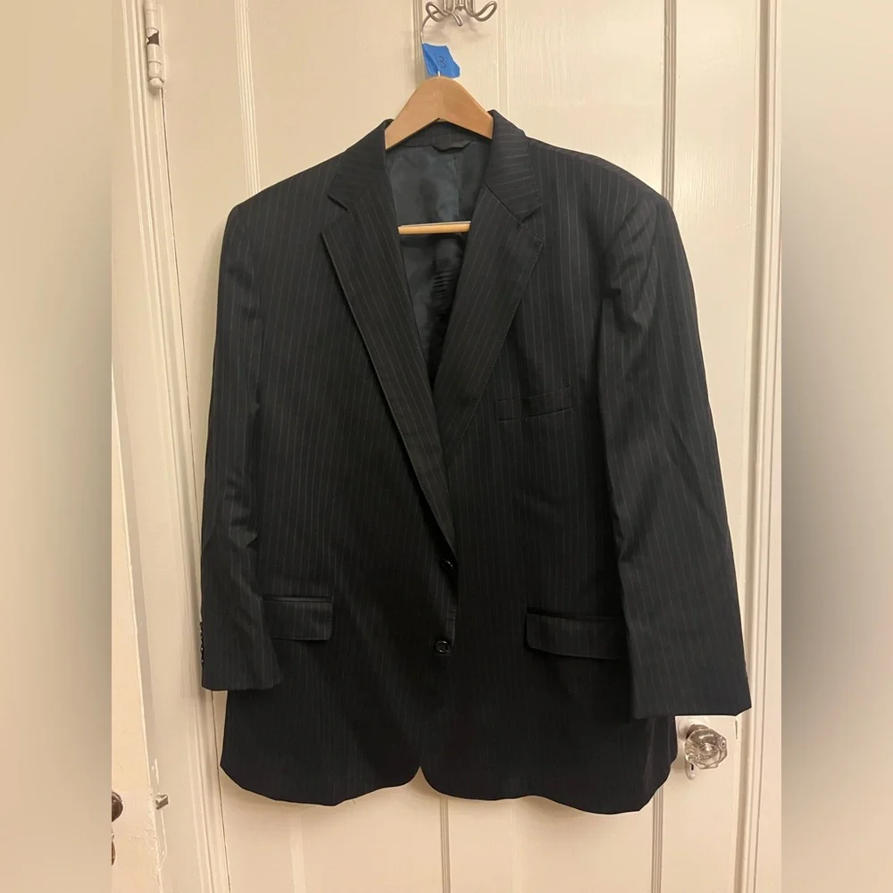 Black Pin Stripe Men’s Suit